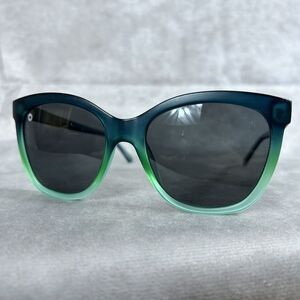 Knockaround Deja Views Green Black Gradient‎ Matte Square Polarized Sunglasses